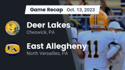 Recap: Deer Lakes  vs. East Allegheny  2023