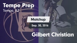 Matchup: Tempe Prep vs. Gilbert Christian 2016