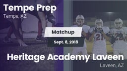 Matchup: Tempe Prep vs. Heritage Academy Laveen 2018