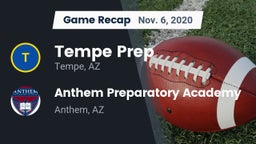 Recap: Tempe Prep  vs. Anthem Preparatory Academy 2020