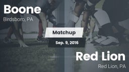 Matchup: Boone vs. Red Lion  2016