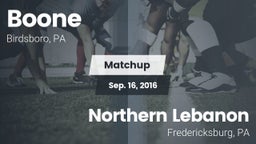 Matchup: Boone vs. Northern Lebanon  2016