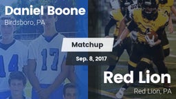 Matchup: Daniel Boone High vs. Red Lion  2017