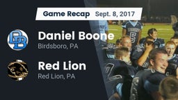 Recap: Daniel Boone  vs. Red Lion  2017