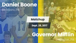 Matchup: Daniel Boone High vs. Governor Mifflin  2017