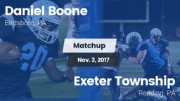 Matchup: Daniel Boone High vs. Exeter Township  2017