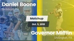 Matchup: Daniel Boone High vs. Governor Mifflin  2018