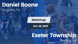 Matchup: Daniel Boone High vs. Exeter Township  2018