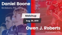 Matchup: Daniel Boone High vs. Owen J. Roberts  2019