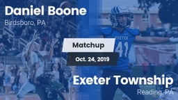 Matchup: Daniel Boone High vs. Exeter Township  2019