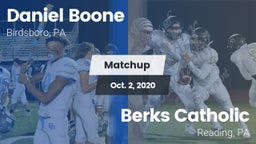 Matchup: Daniel Boone High vs. Berks Catholic  2020
