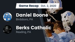Recap: Daniel Boone  vs. Berks Catholic  2020