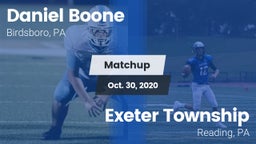 Matchup: Daniel Boone High vs. Exeter Township  2020