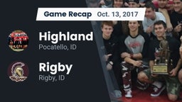 Recap: Highland  vs. Rigby  2017