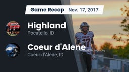Recap: Highland  vs. Coeur d'Alene  2017