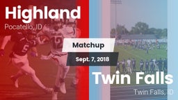 Matchup: Highland vs. Twin Falls 2018