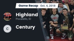 Recap: Highland  vs. Century  2018