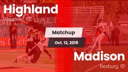 Matchup: Highland vs. Madison  2018
