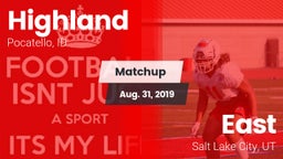 Matchup: Highland vs. East  2019