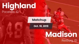 Matchup: Highland vs. Madison  2019
