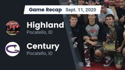 Recap: Highland  vs. Century  2020