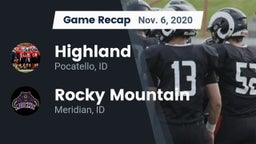 Recap: Highland  vs. Rocky Mountain  2020