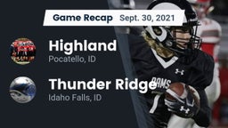 Recap: Highland  vs. Thunder Ridge  2021