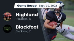 Recap: Highland  vs. Blackfoot  2022