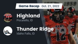 Recap: Highland  vs. Thunder Ridge  2022