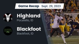 Recap: Highland  vs. Blackfoot  2023