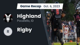 Recap: Highland  vs. Rigby  2023