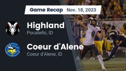 Recap: Highland  vs. Coeur d'Alene  2023