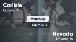 Matchup: Carlisle vs. Nevada  2016