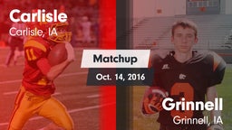 Matchup: Carlisle vs. Grinnell  2016