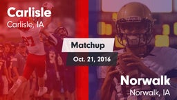 Matchup: Carlisle vs. Norwalk  2016
