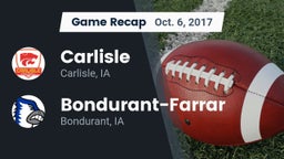 Recap: Carlisle  vs. Bondurant-Farrar  2017