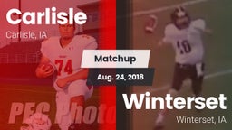 Matchup: Carlisle vs. Winterset  2018