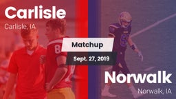 Matchup: Carlisle vs. Norwalk  2019