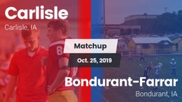 Matchup: Carlisle vs. Bondurant-Farrar  2019