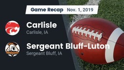 Recap: Carlisle  vs. Sergeant Bluff-Luton  2019