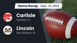 Recap: Carlisle  vs. Lincoln  2022