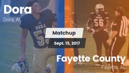 Matchup: Dora vs. Fayette County  2017