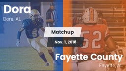 Matchup: Dora vs. Fayette County  2018