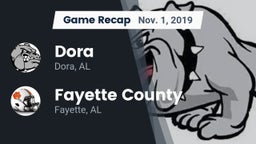 Recap: Dora  vs. Fayette County  2019