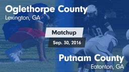 Matchup: Oglethorpe County vs. Putnam County  2016