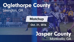 Matchup: Oglethorpe County vs. Jasper County  2016
