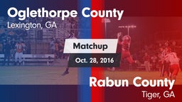 Matchup: Oglethorpe County vs. Rabun County  2016