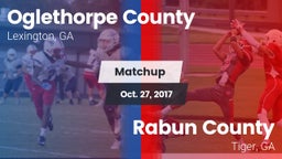 Matchup: Oglethorpe County vs. Rabun County  2017