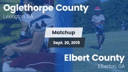 Matchup: Oglethorpe County vs. Elbert County  2019