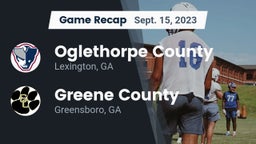 Recap: Oglethorpe County  vs. Greene County  2023